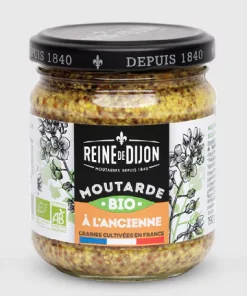 Moutarde à l&rsquo;Ancienne BIO Reine de Dijon 190g